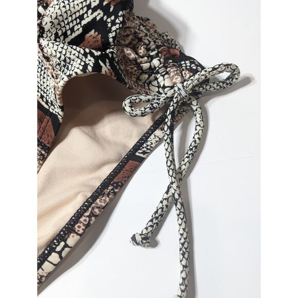 Kona Sol One Piece Swimsuit M 8-10‎ Women's Animal Print Medium Coverage Snake - Picture 3 of 10